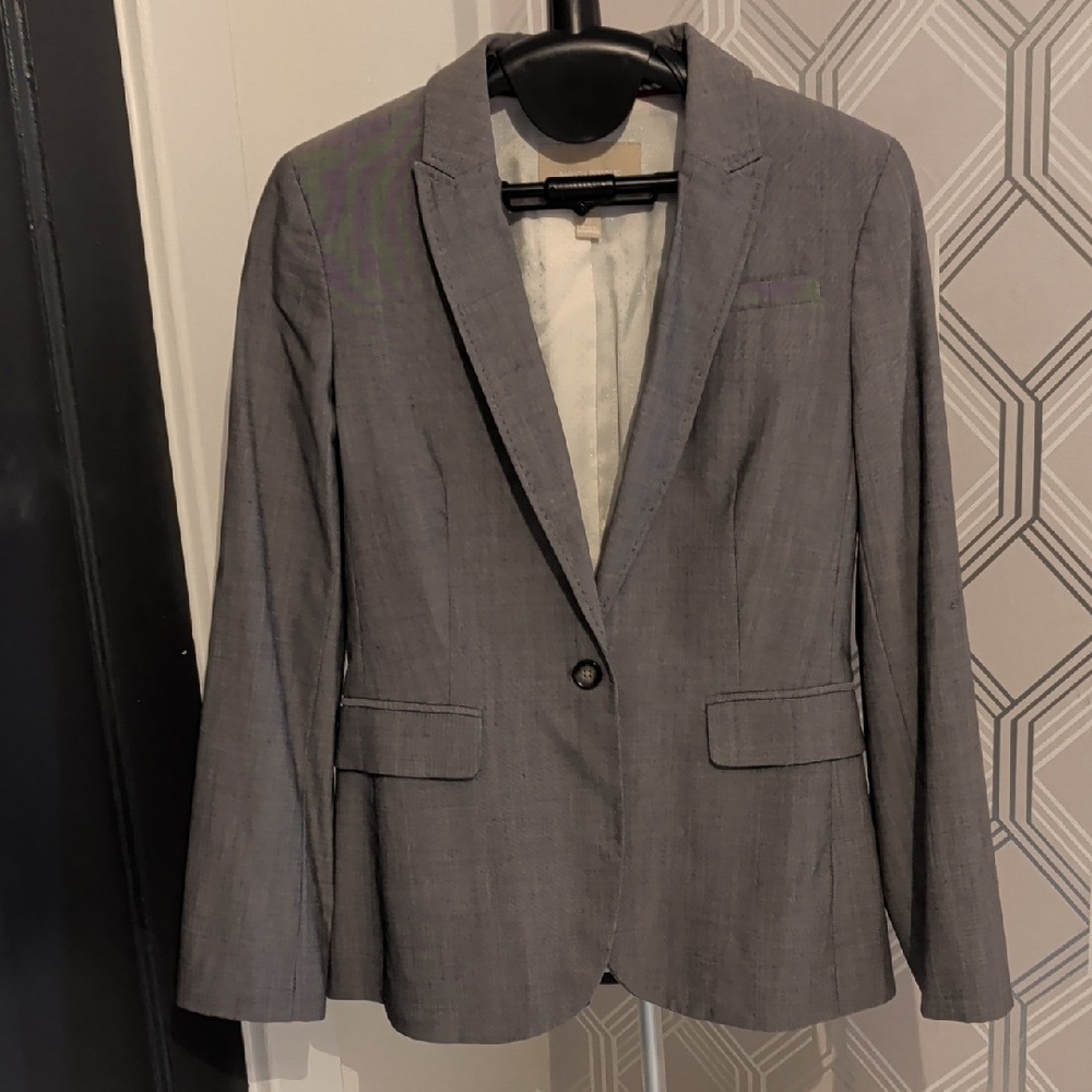 Banana Republic Light Gray Blazer
